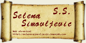 Selena Simovljević vizit kartica